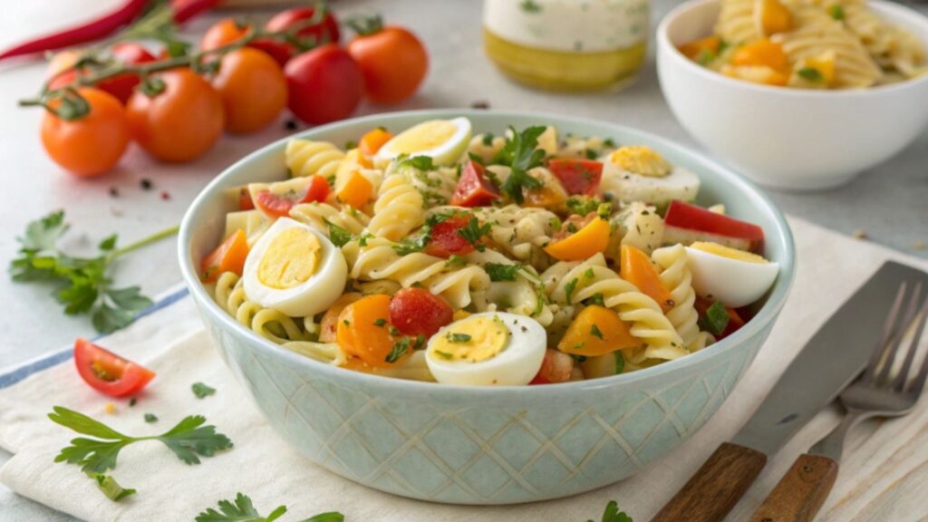 Deviled Egg Pasta Salad Recipe