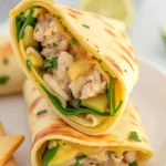 Cheesy Garlic Chicken Wraps