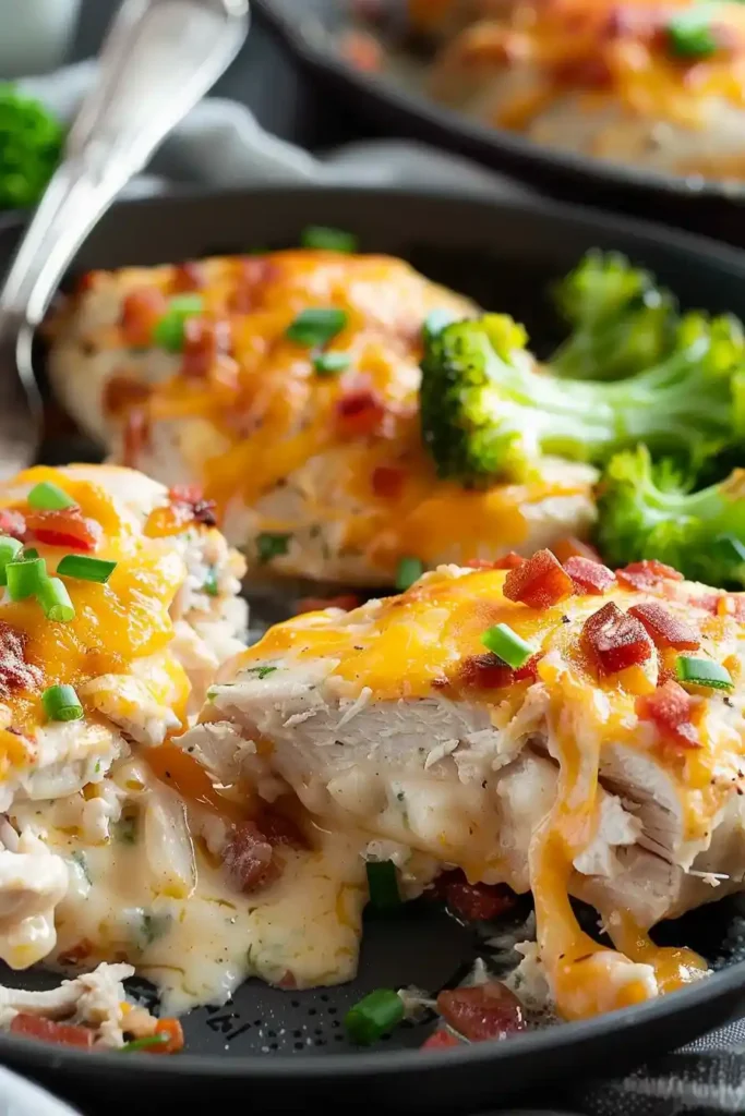 Cheesy Million Dollar Baked Chicken Breast with Cream Cheese