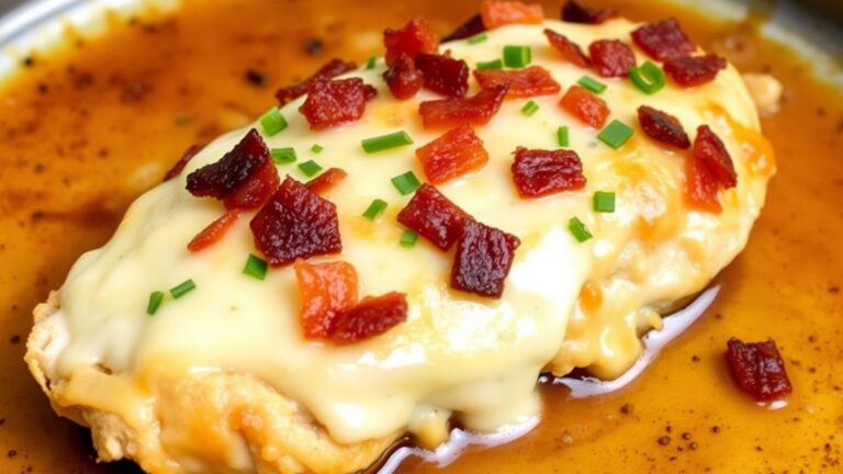 Cheesy Million Dollar Baked Chicken Breast with Cream Cheese