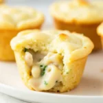 Cheesy Mini Chicken Pot Pie Muffins