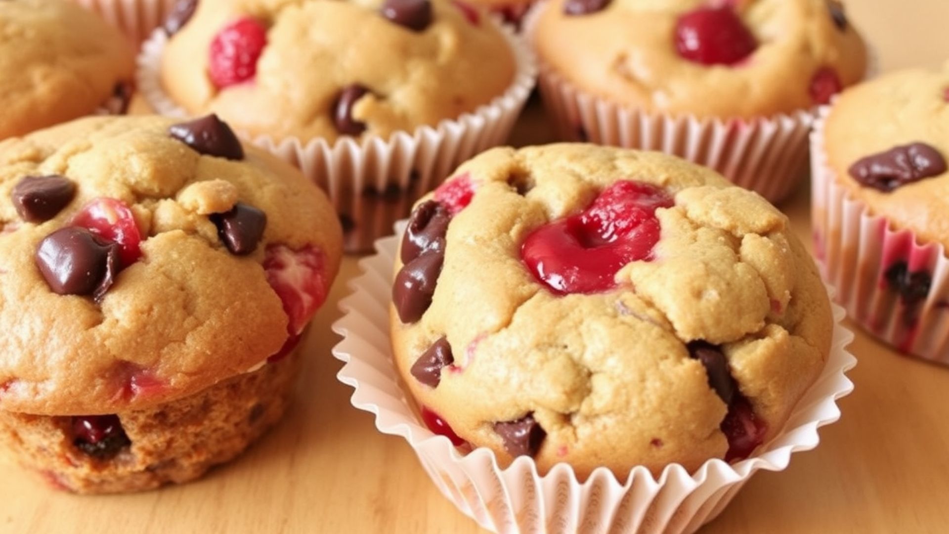 Cherry Chocolate Chip Heaven Muffins