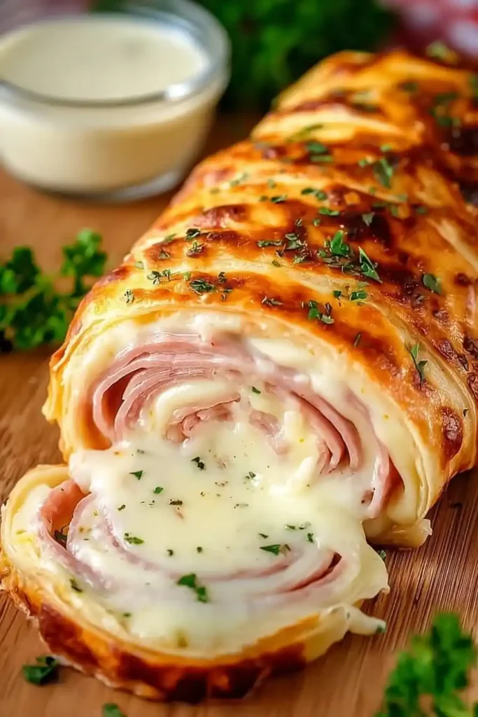 Chicken Cordon Bleu Stromboli