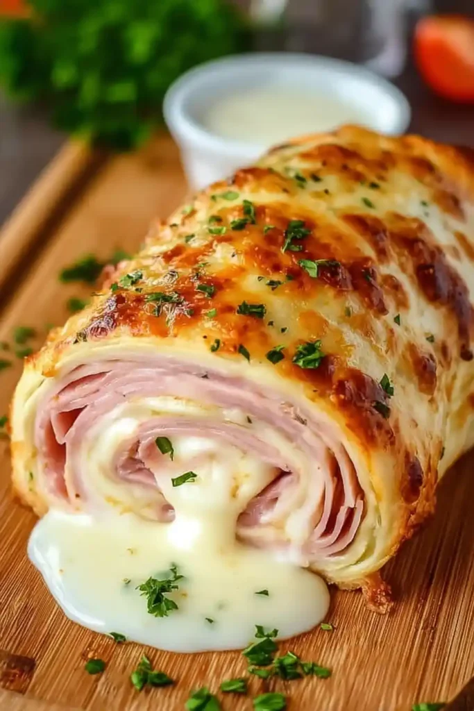 Chicken Cordon Bleu Stromboli