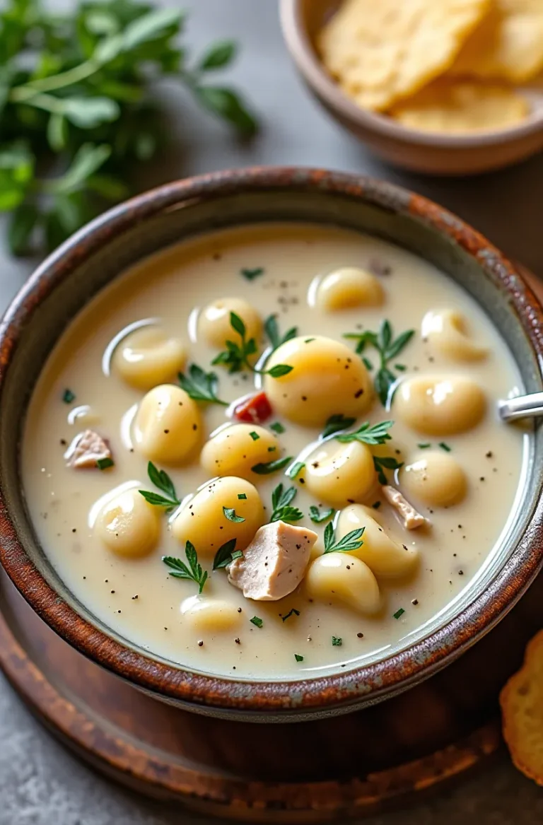 Creamy Chicken Gnocchi Soup