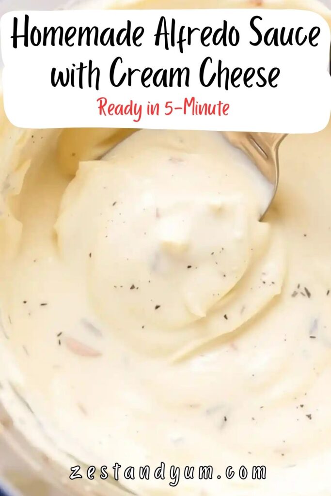Homemade Alfredo Sauce with Cream Cheese
