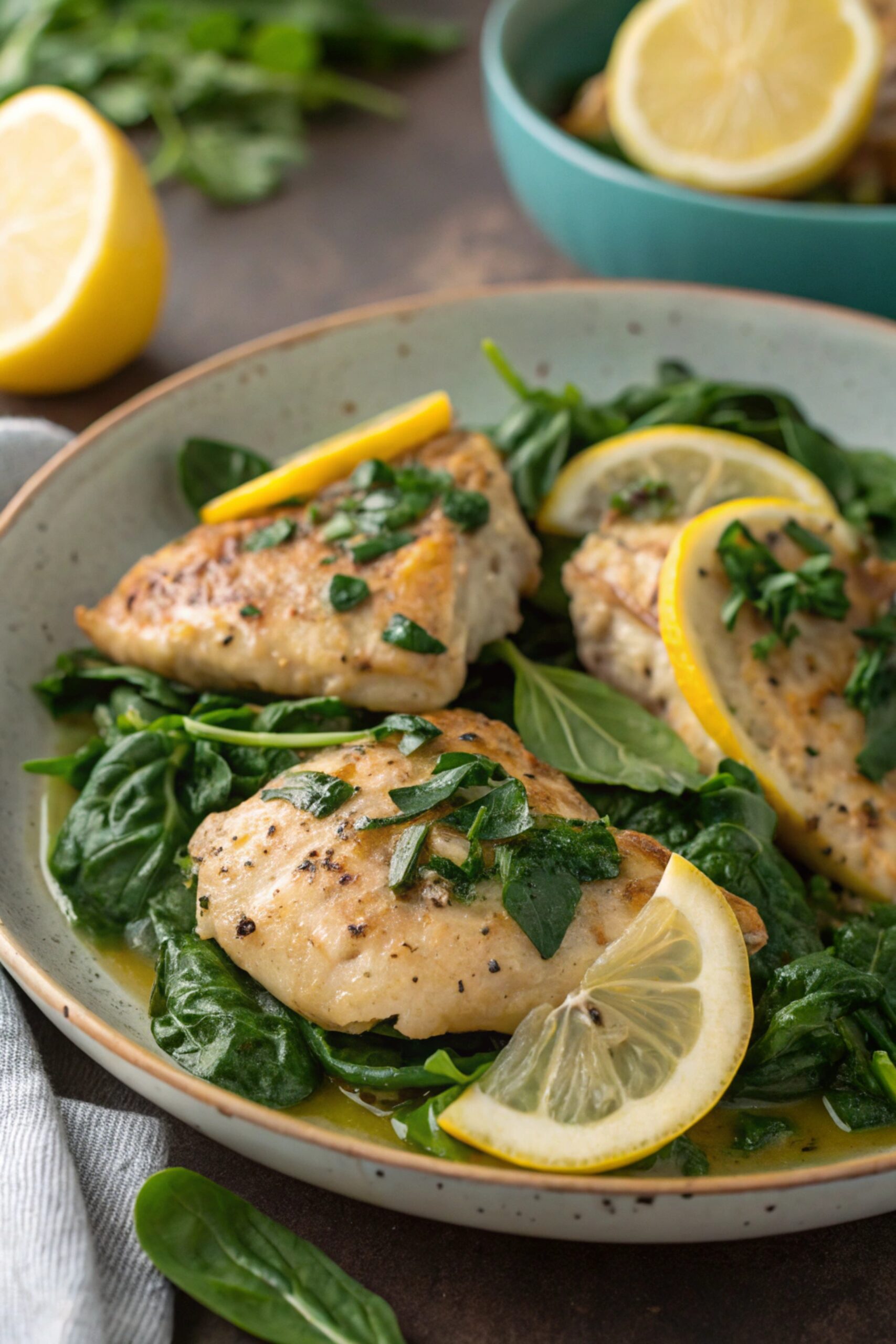 Lemon Spinach Chicken