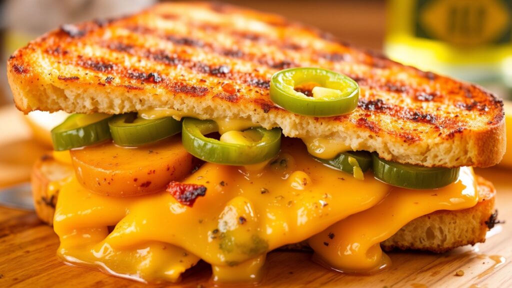 Jalapeño Cheddar Grilled Cheese