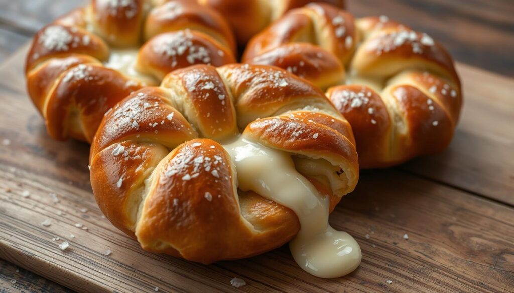 Mozzarella Stuffed Soft Pretzels Recipe