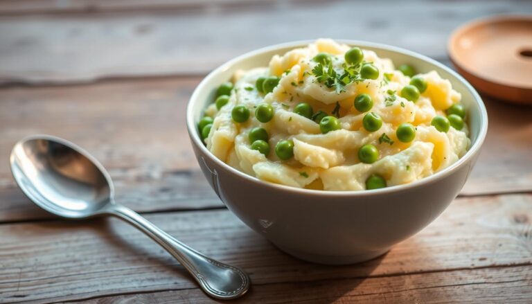 Creamed Potatoes and Peas