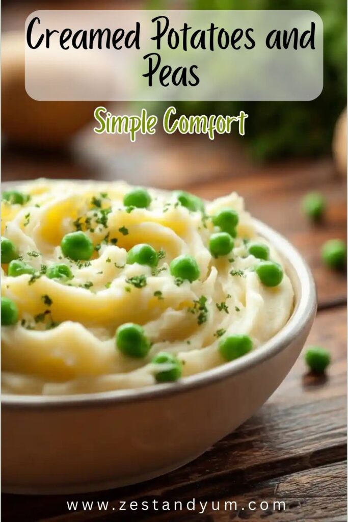 Creamed Potatoes and Peas
