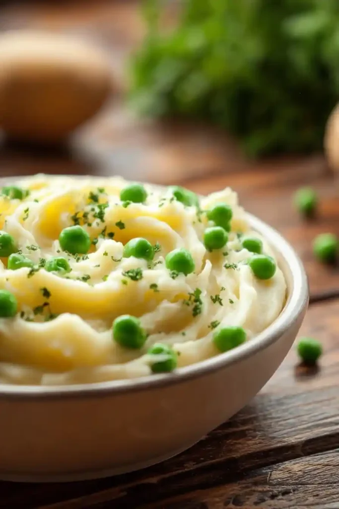 Creamed Potatoes and Peas