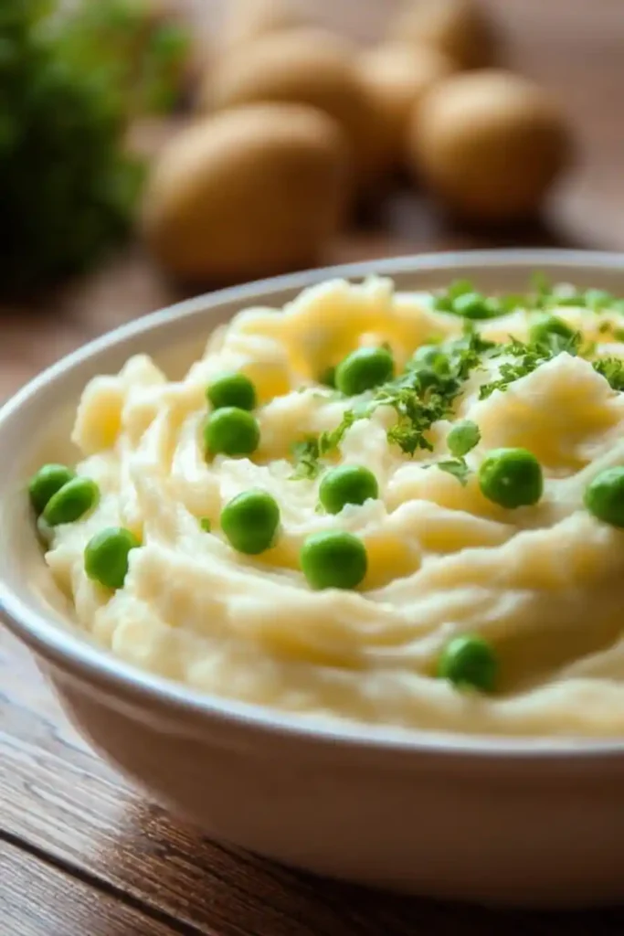 Creamed Potatoes and Peas