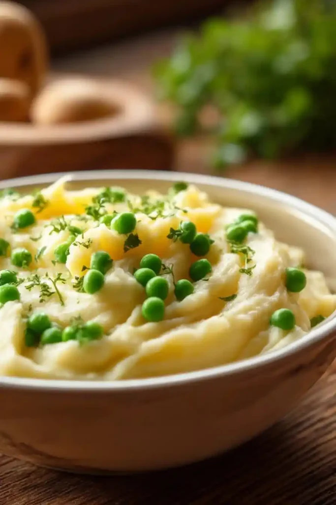 Creamed Potatoes and Peas