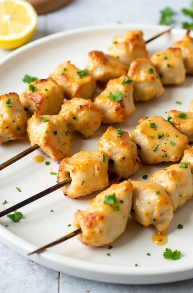 Honey Garlic Chicken Skewers