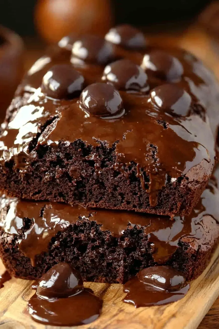 Hot Fudge Brownie Bread