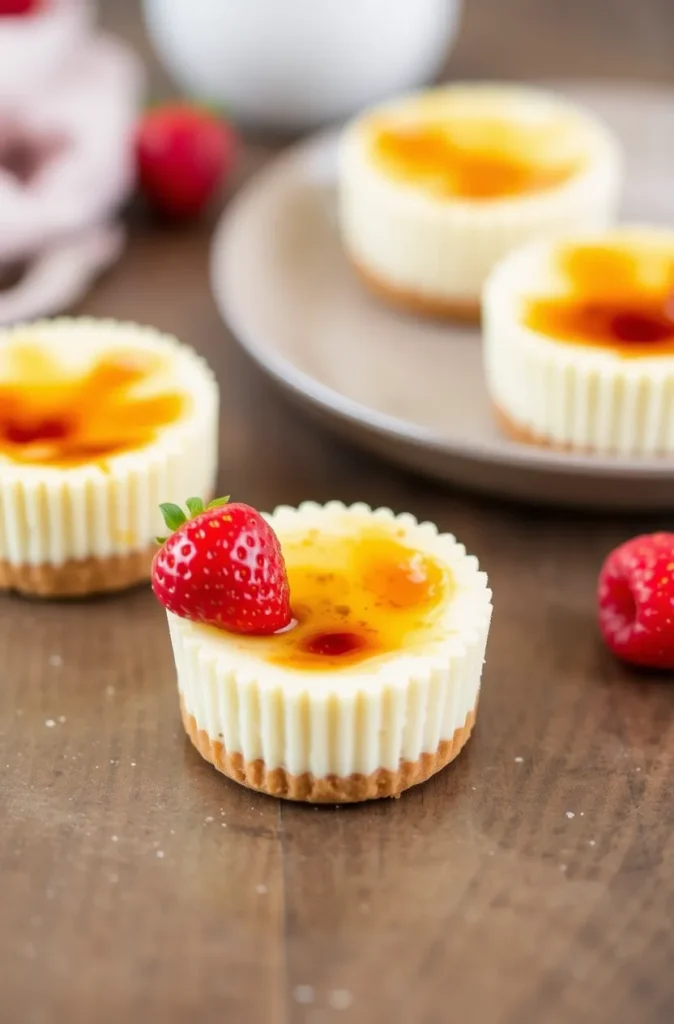 Mini Crème Brûlée Cheesecakes