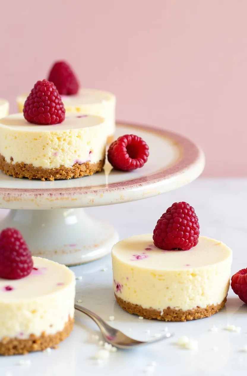 Raspberry Cheesecakes