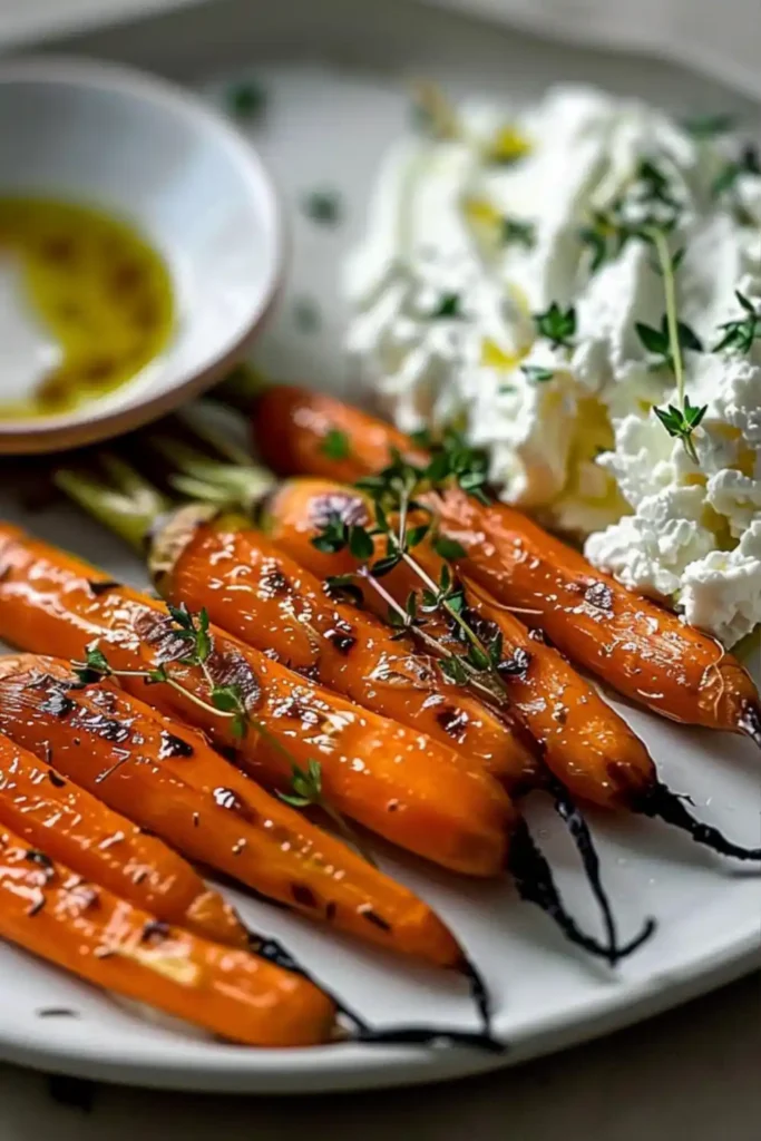 Roasted Carrots with Whipped Feta