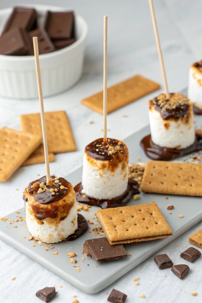 S’mores Marshmallow Pops