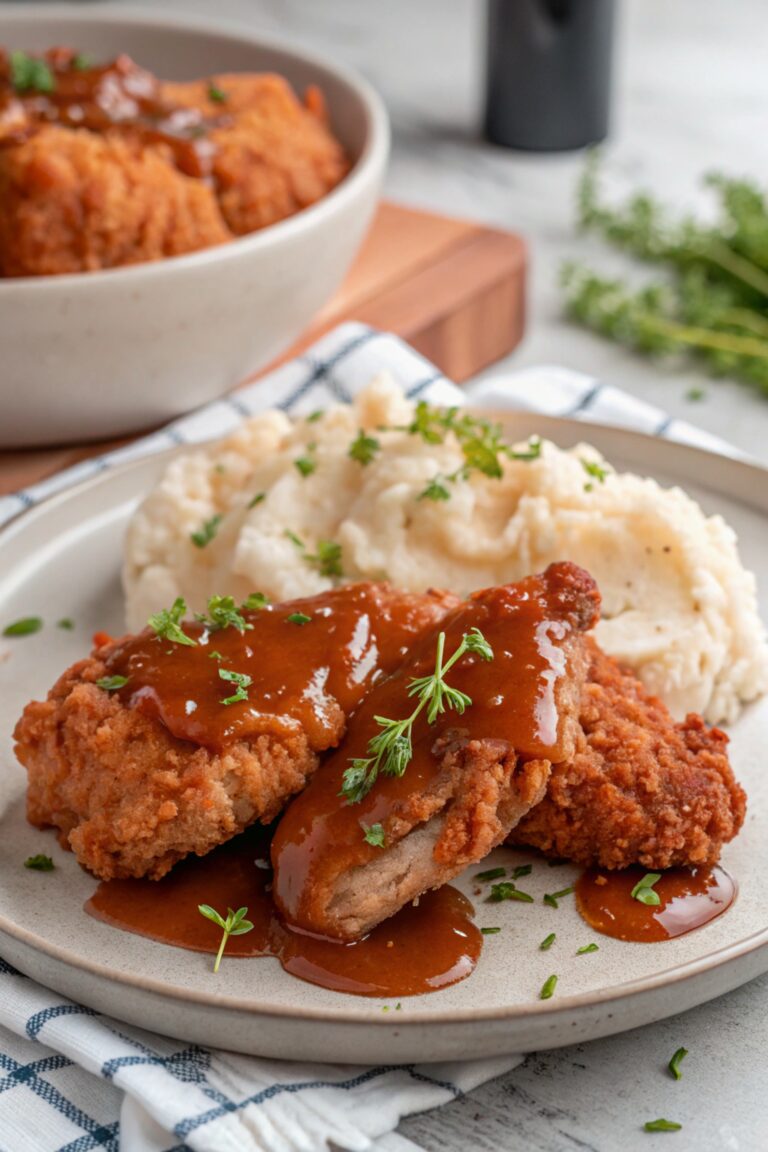 Fried Chicken, Mashed Potatoes & Gravy