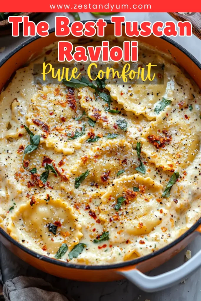 Creamy Tuscan Ravioli