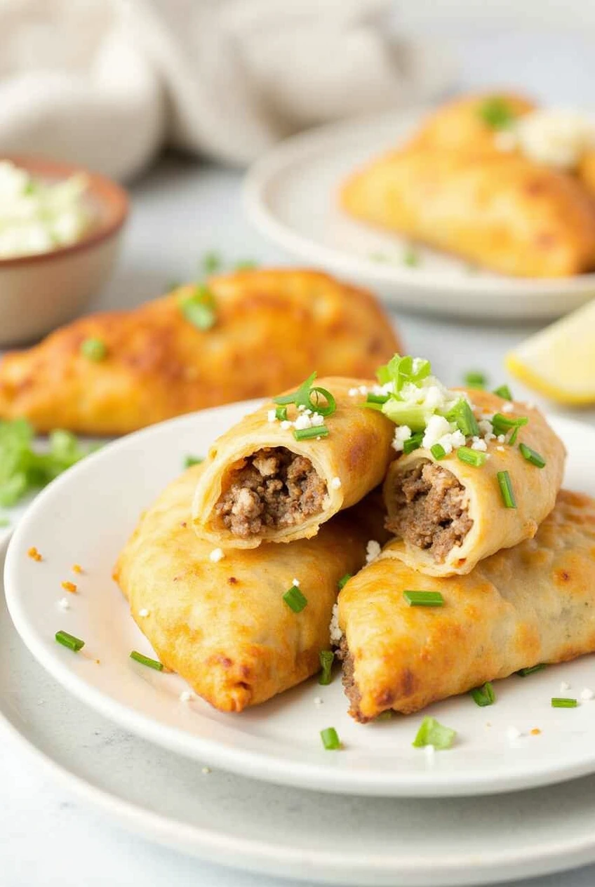 Cheesy Ground Beef Empanadas