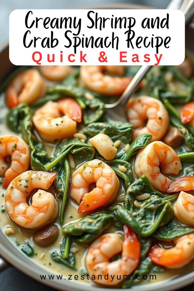 Creamy Shrimp and Crab Spinach Recipe