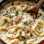 Creamy Tuscan Ravioli