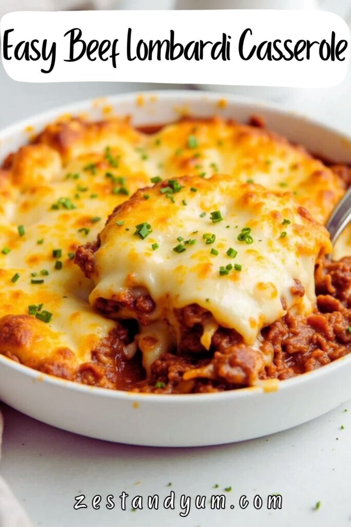 Easy Beef Lombardi Casserole