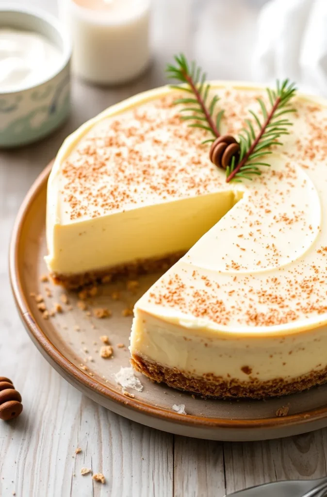 Eggnog Cheesecake