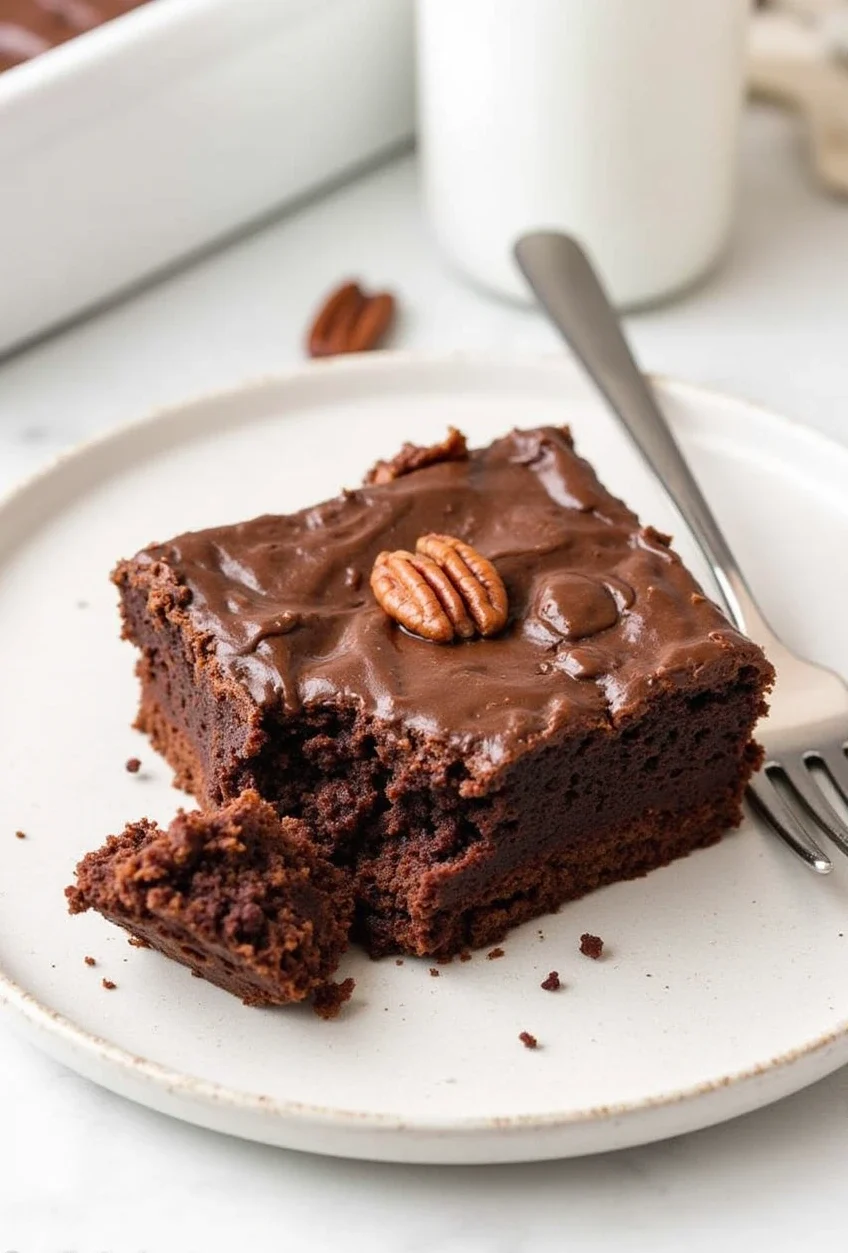 Gooey Chocolate Pecan Cake