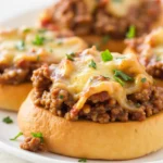 Italian Garlic Bread Sloppy Joes