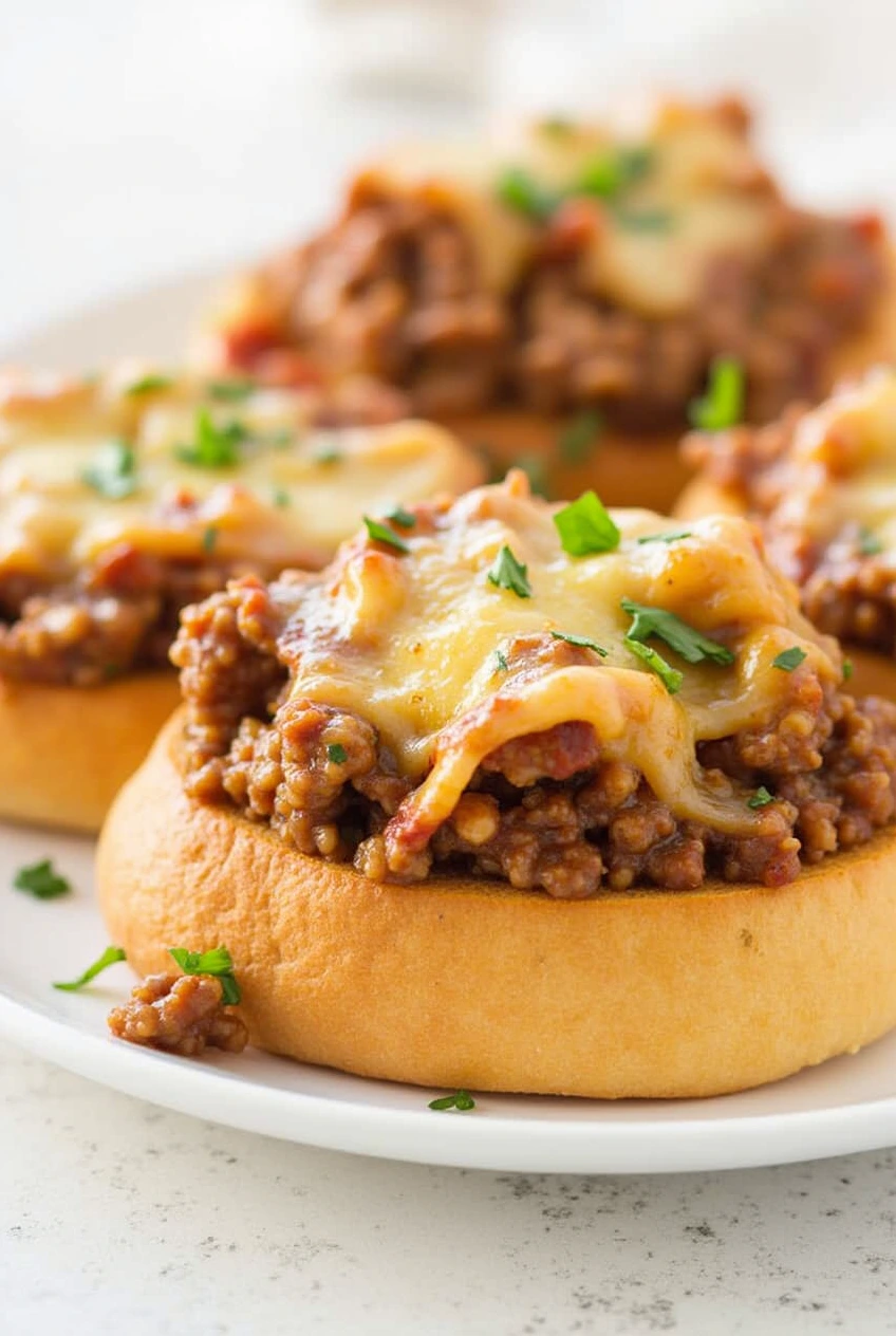 Italian Garlic Bread Sloppy Joes