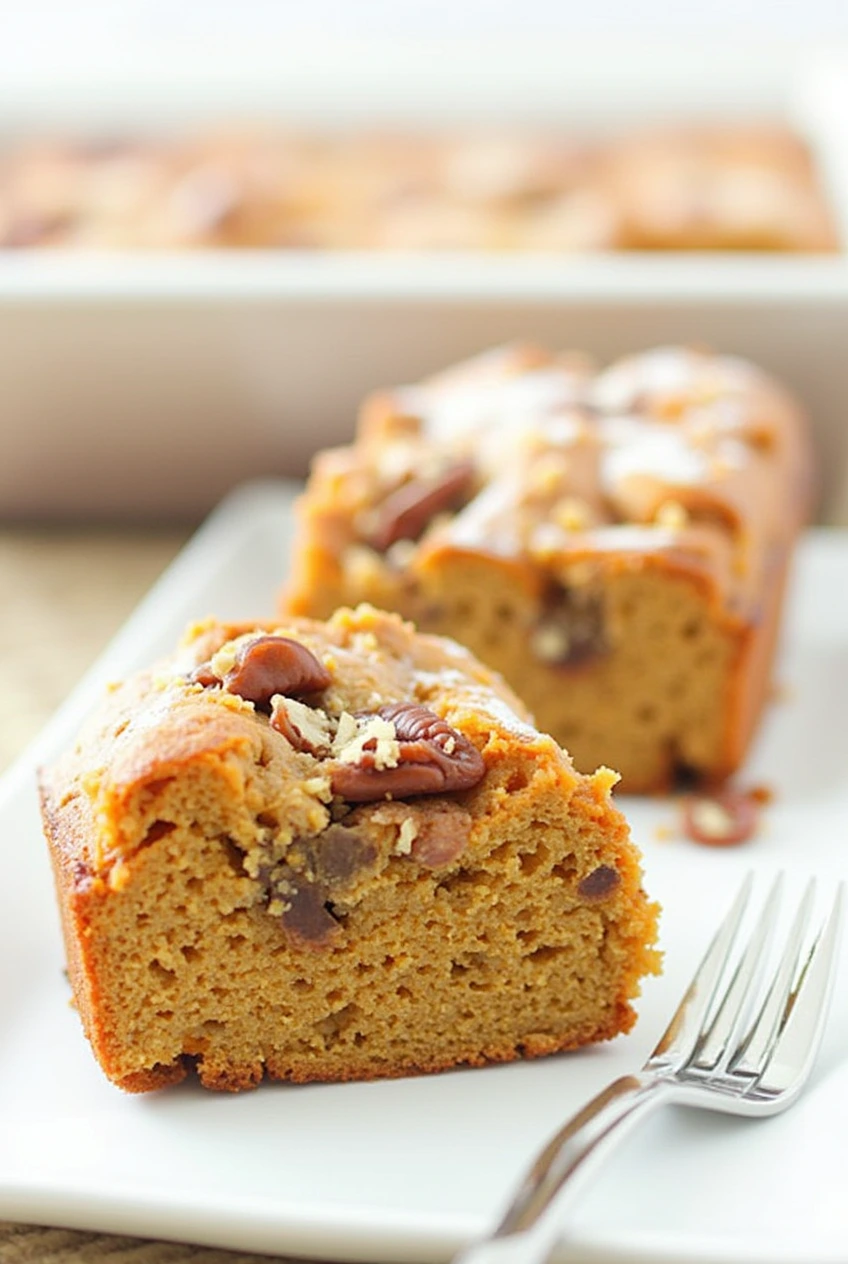 Sweet Potato Honeybun Cake with Pecans