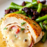 Ham and Swiss Stuffed Chicken