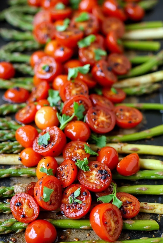 Balsamic Asparagus and Tomatoes