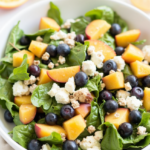 Blueberry Peach Feta Salad