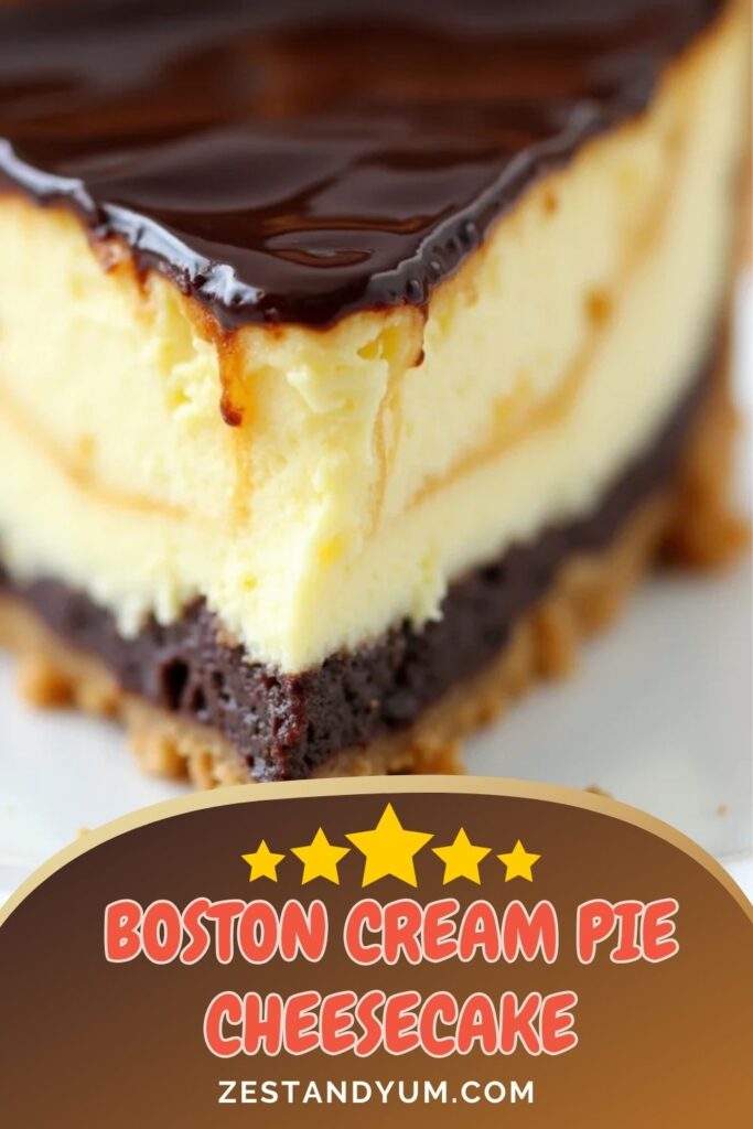 Boston Cream Pie Cheesecake