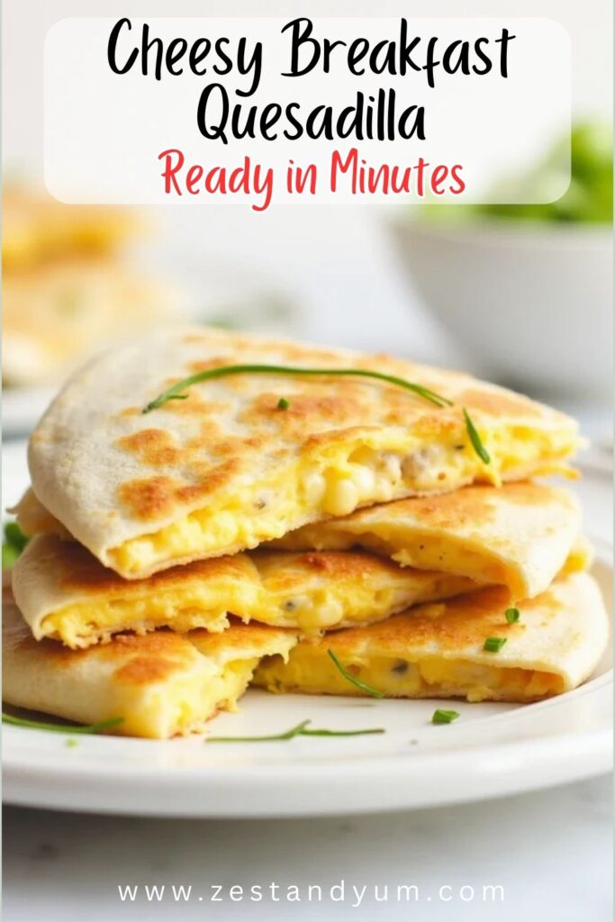 Cheesy Breakfast Quesadilla