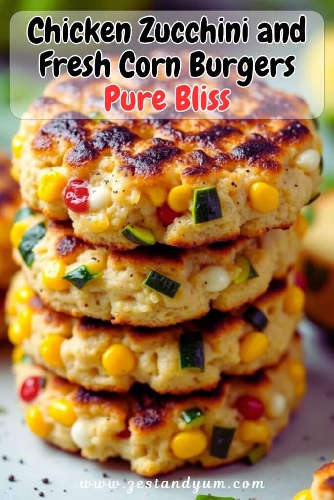 https://zestandyum.com/chicken-zucchini-and-fresh-corn-burgers/ Chicken, Zucchini and Fresh Corn Burgers