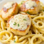 Garlic Butter Chicken Bites with Creamy Parmesan Pasta