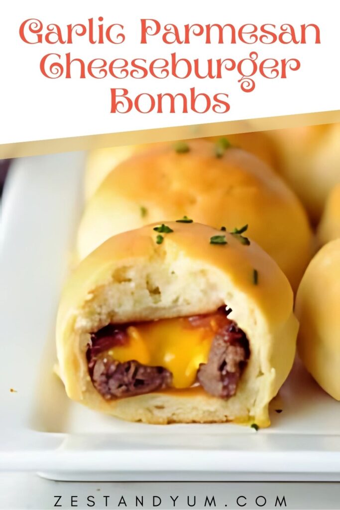 Garlic Parmesan Cheeseburger Bombs