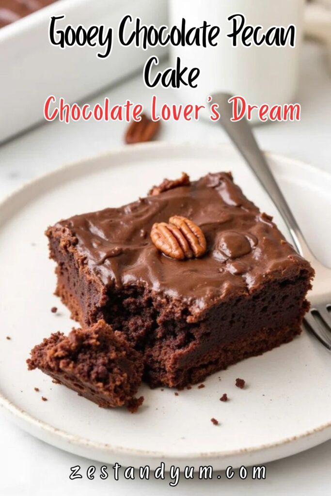 Gooey Chocolate Pecan Cake