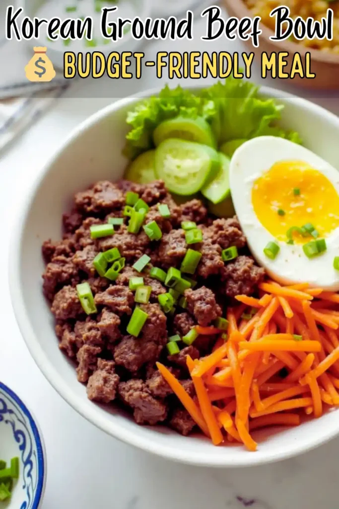 Korean Ground Beef Bowl
