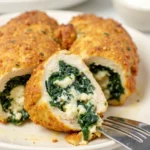 Spinach and feta stuffed chicken