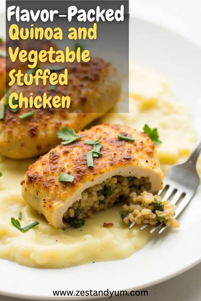 Quinoa and Vegetable Stuffed Chicken