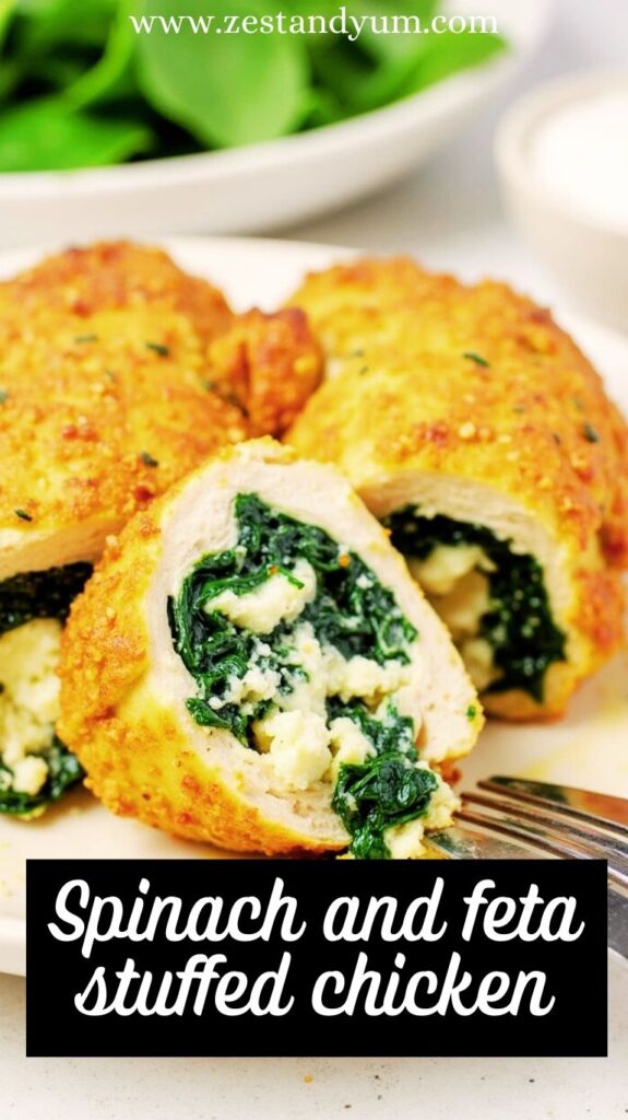 Spinach and feta stuffed chicken Spinach and feta stuffed chicken