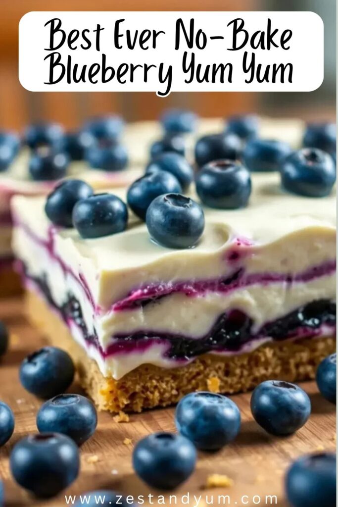 No-Bake Blueberry Yum Yum
