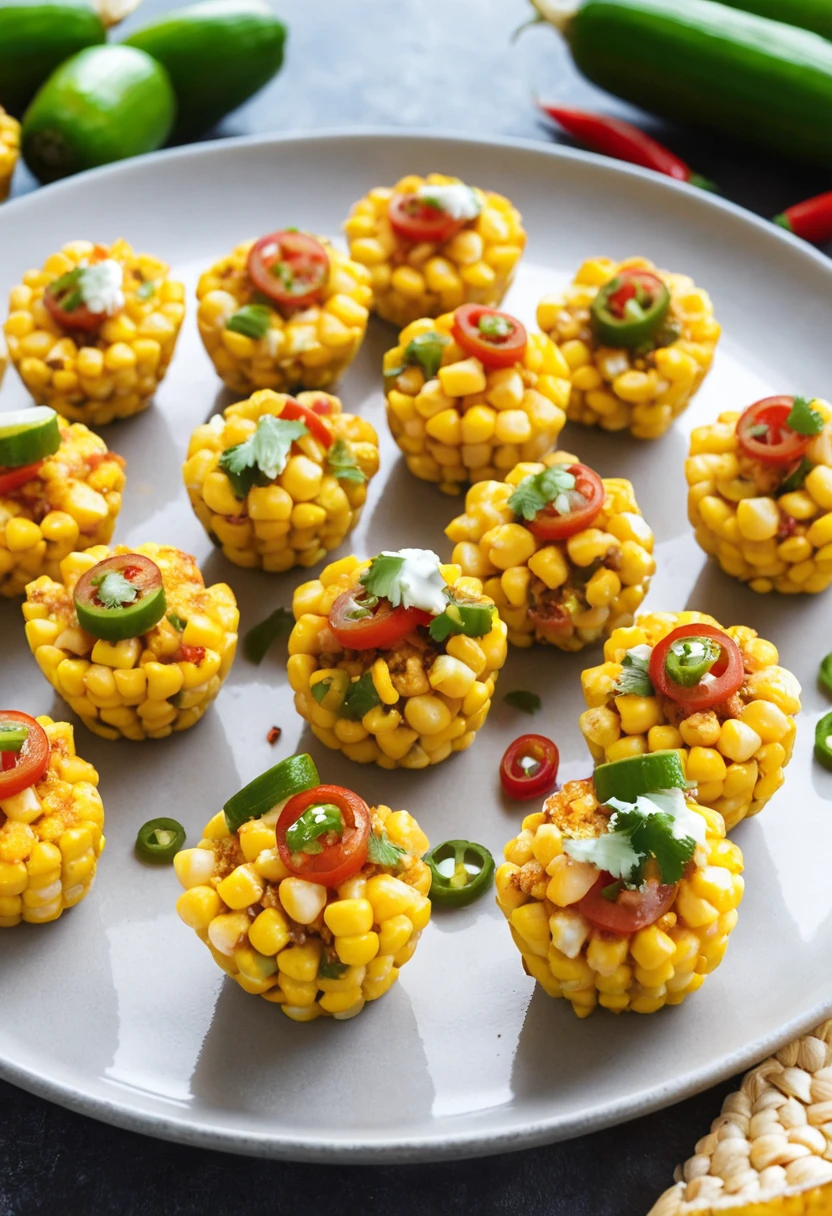 Spicy Mexican Corn Bites